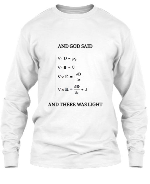  Maxwell Equations Full Sleeve Tee - Front