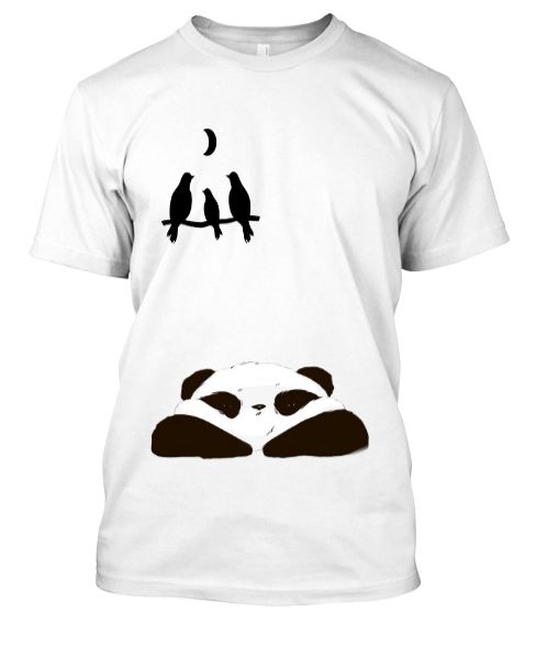  PANDA & BIRDS  T SHIRT - Front