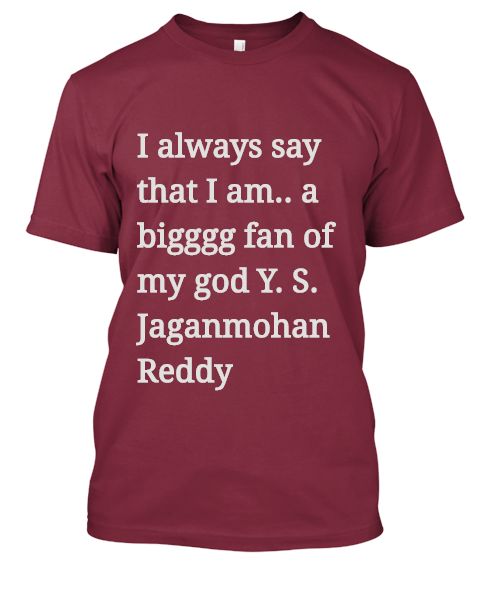  Y. S. Jaganmohan Reddy T SHIRTS - Front