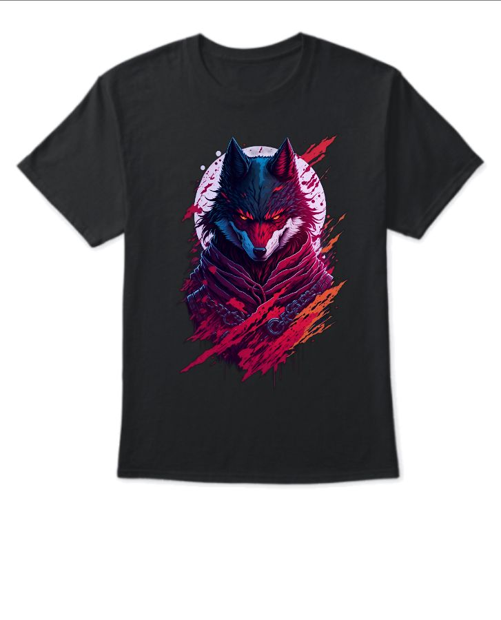 Wolf animation t shirt design