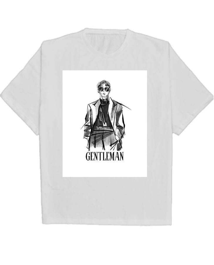 Half sleeve over sized T-shirt - Front