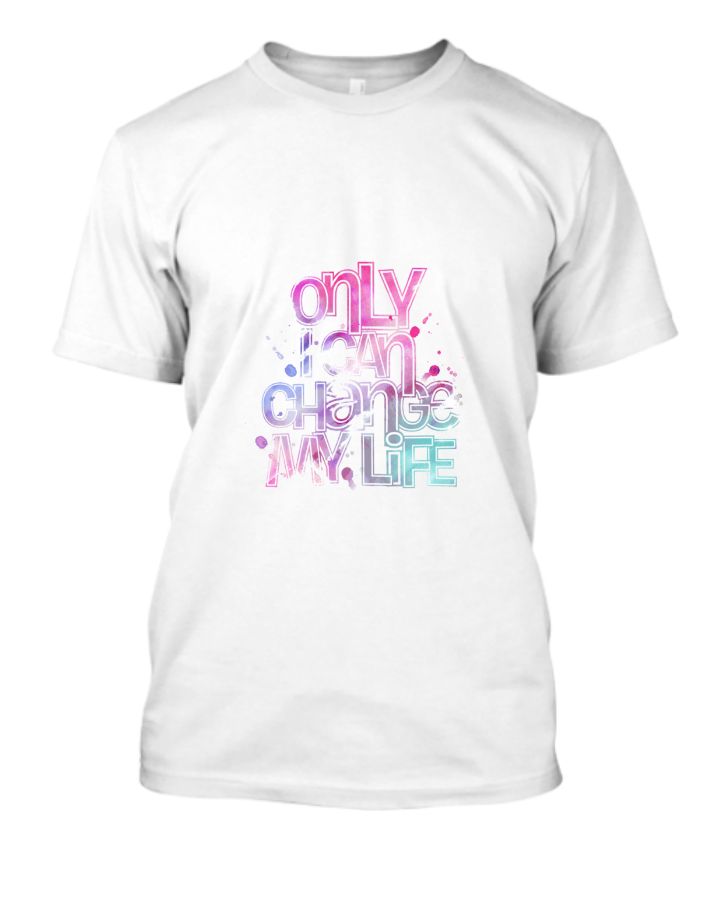 00003 | only i can change my life | Mens Half sleeve T-shirt - Front