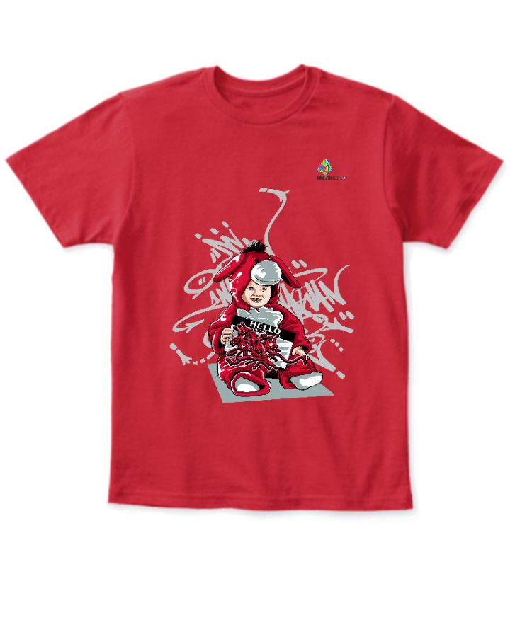 0087 online studio kids half sleeve teashirt  - Front