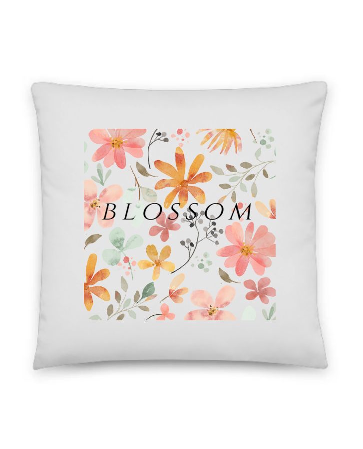 100% polyester pillow with print nd text - Front