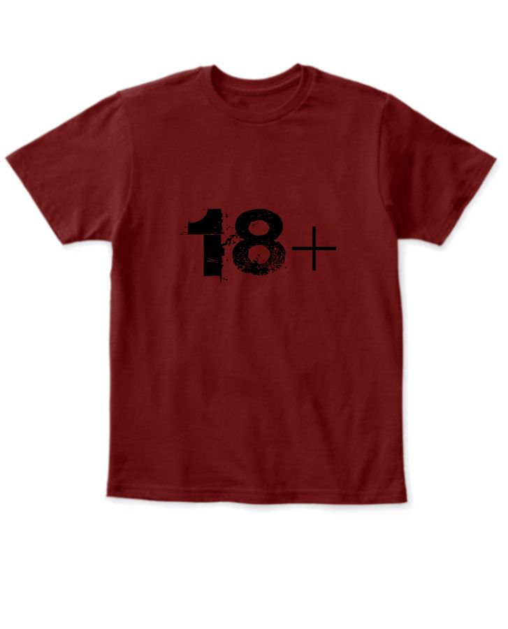 18+ Half sleeve t shirtfor teenagers - Front