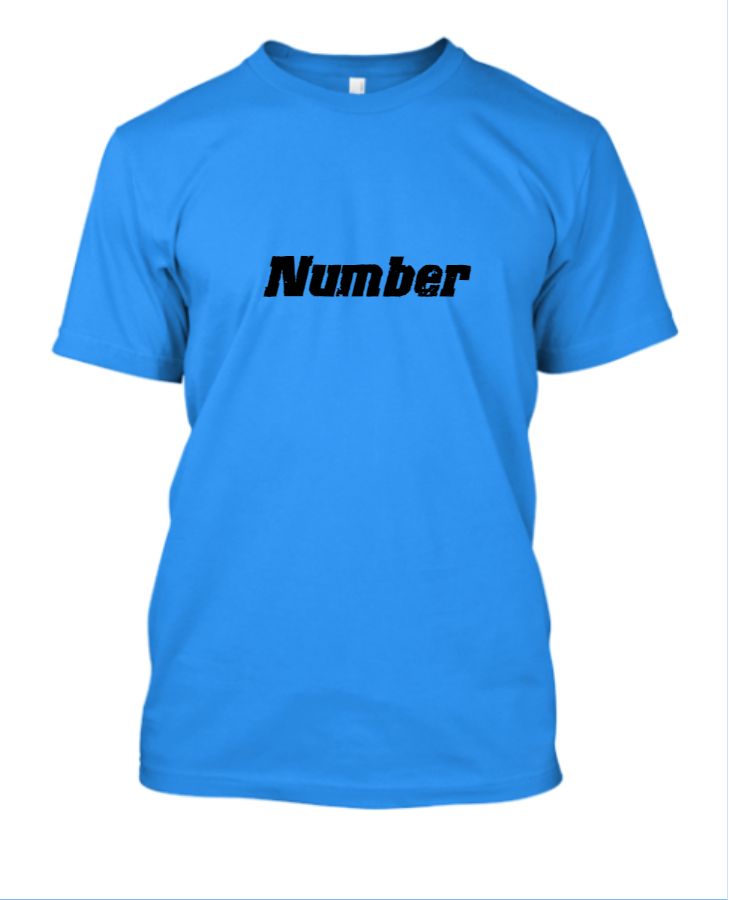 number t shirt - Front