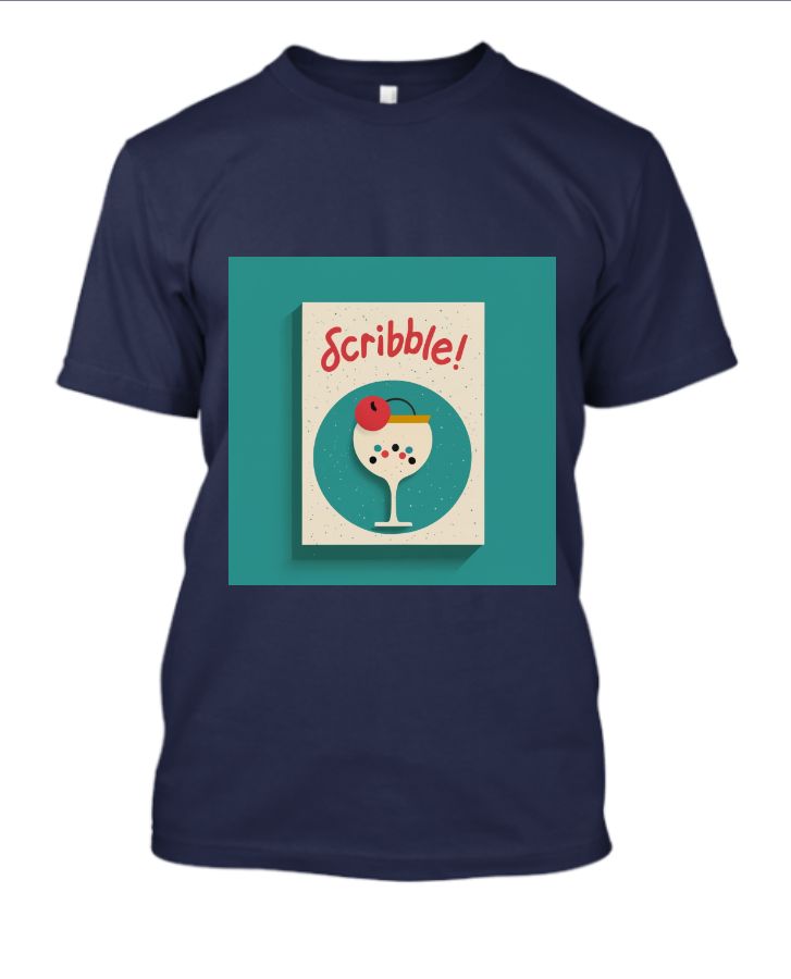 1st Birthday Scribble Book Minimalist Cover Tee - Front