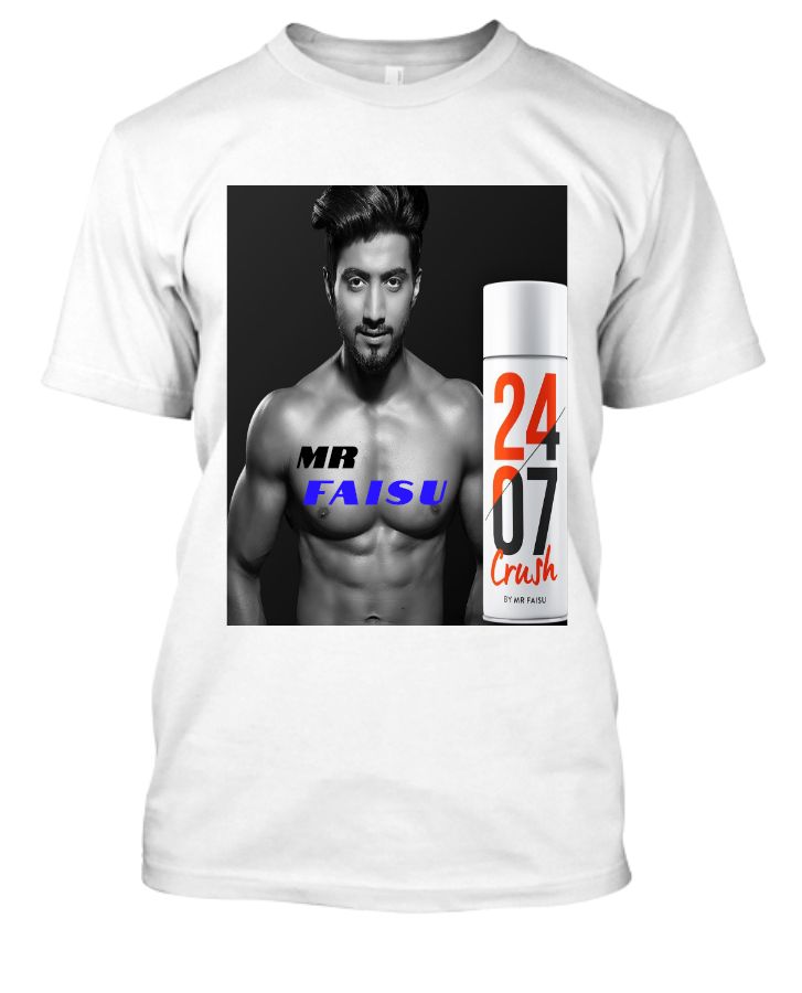 24 07 crush by mr faisu print t-shirt for mens - Front