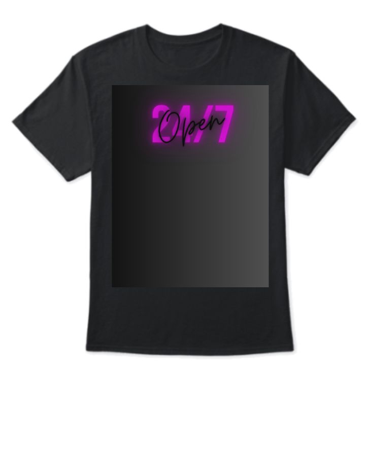 24/7 Open Men half sleeves T-shirt - Front