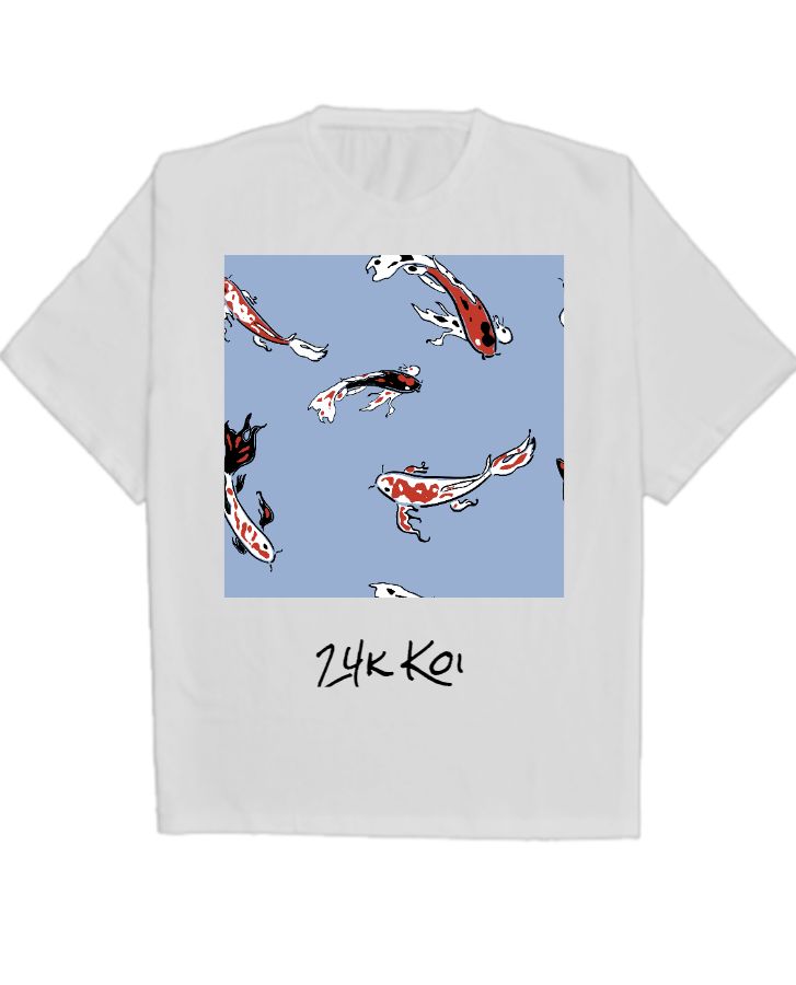 24k Koi oversized t-shirt - Front