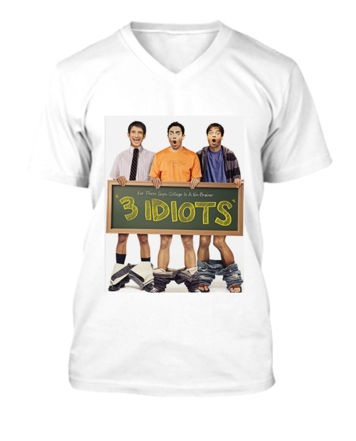 3 idiots best look t-shirt  - Front