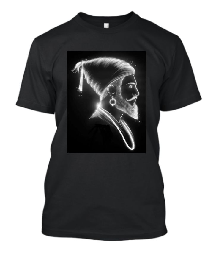 3D CHHATRAPATI SHIVAJI MAHARAJ T-SHIRT - Front