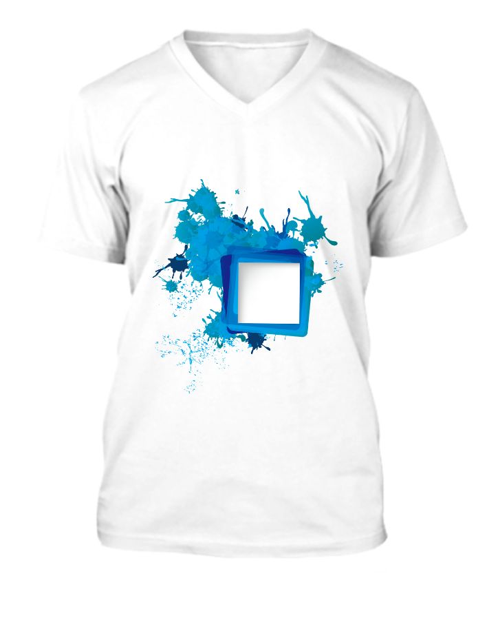 3D Design Tshirt-blue - Front
