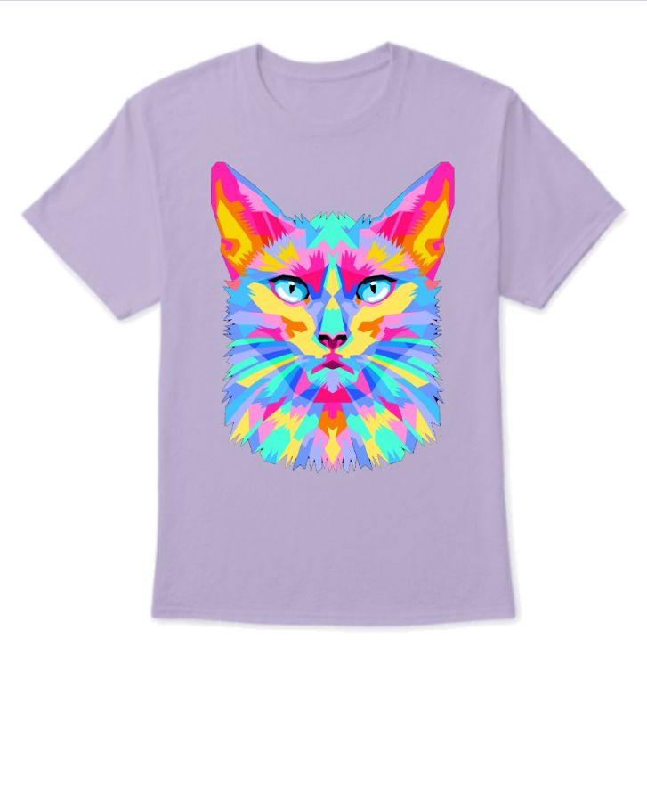 3D cat designed t shirt - Front
