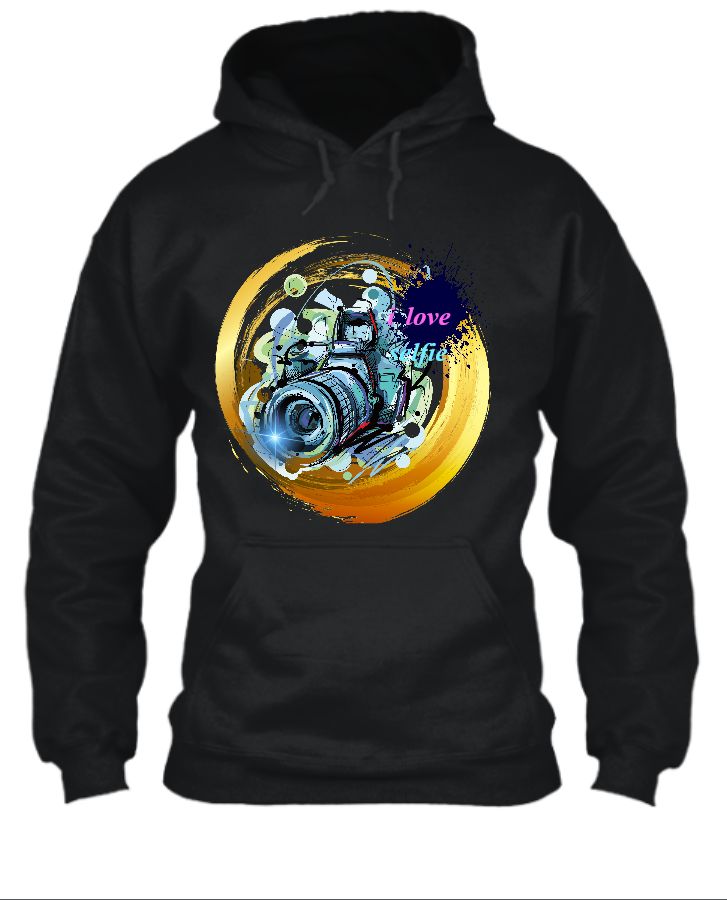 3d camera design-Hoodie - Front