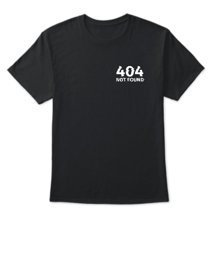 404 not found minimalistic Tshirt - Front