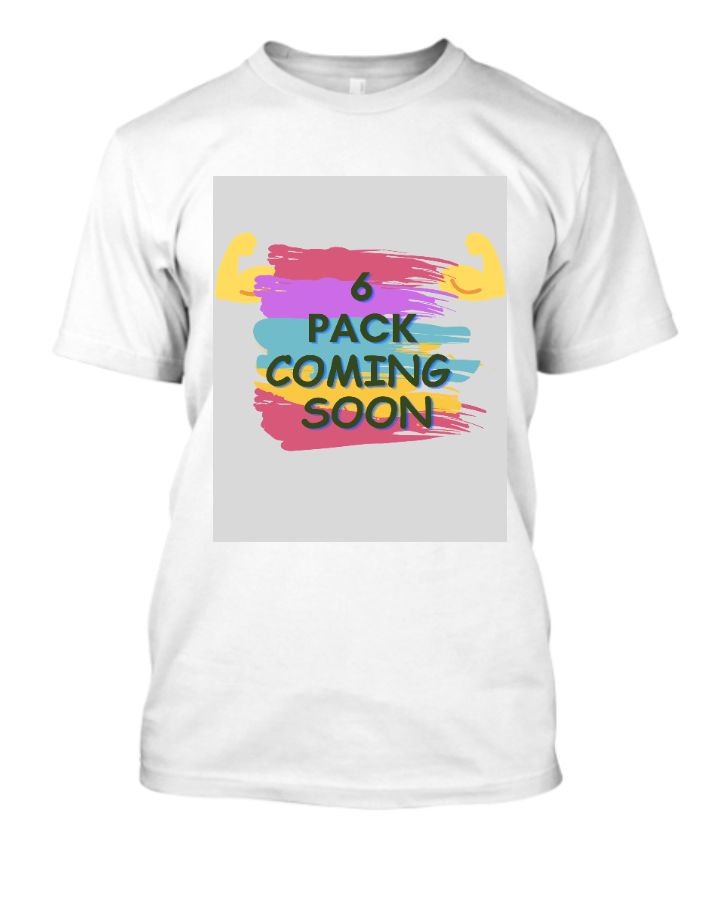 6 pack coming soon | half sleeve  t - shirt - Front