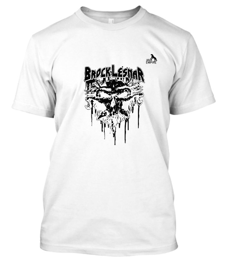 7. Brock Lesnar T-shirt with Black logo - Front