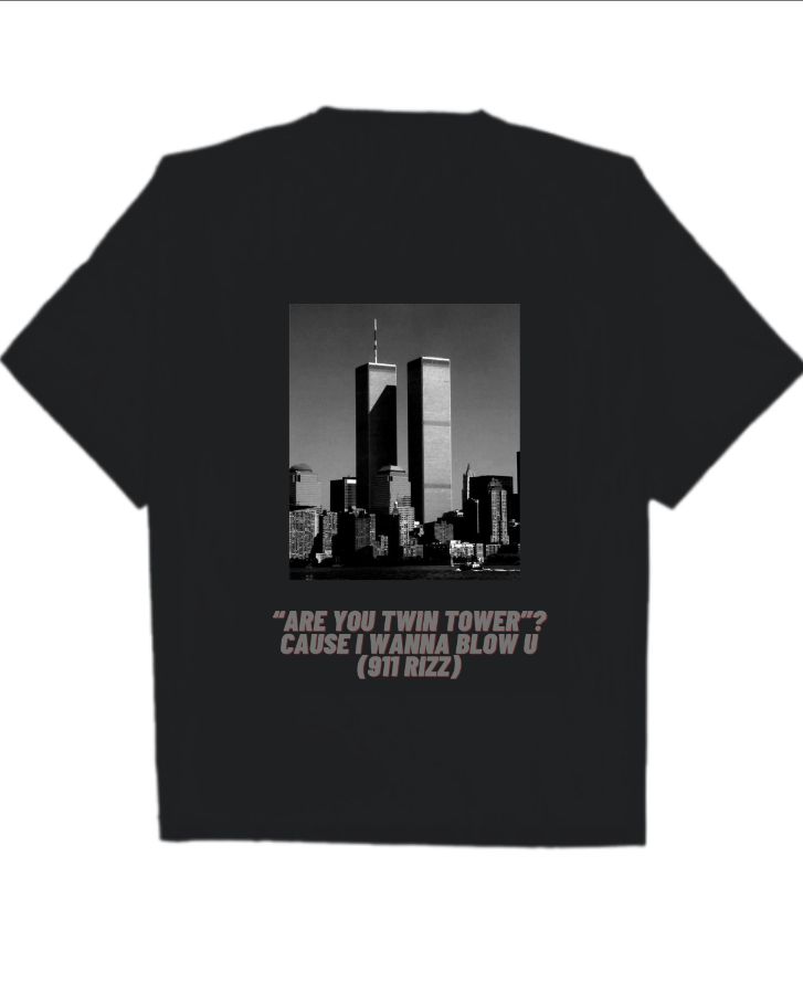 911 rizz t shirt - Front