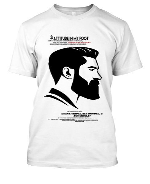 Attitude Bearded boy - Front