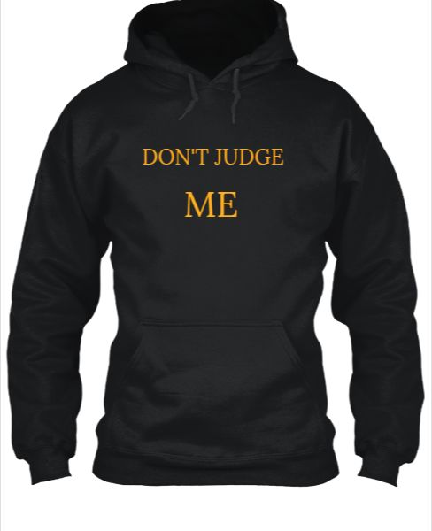 BLACK HOODY FOR MEN - Front
