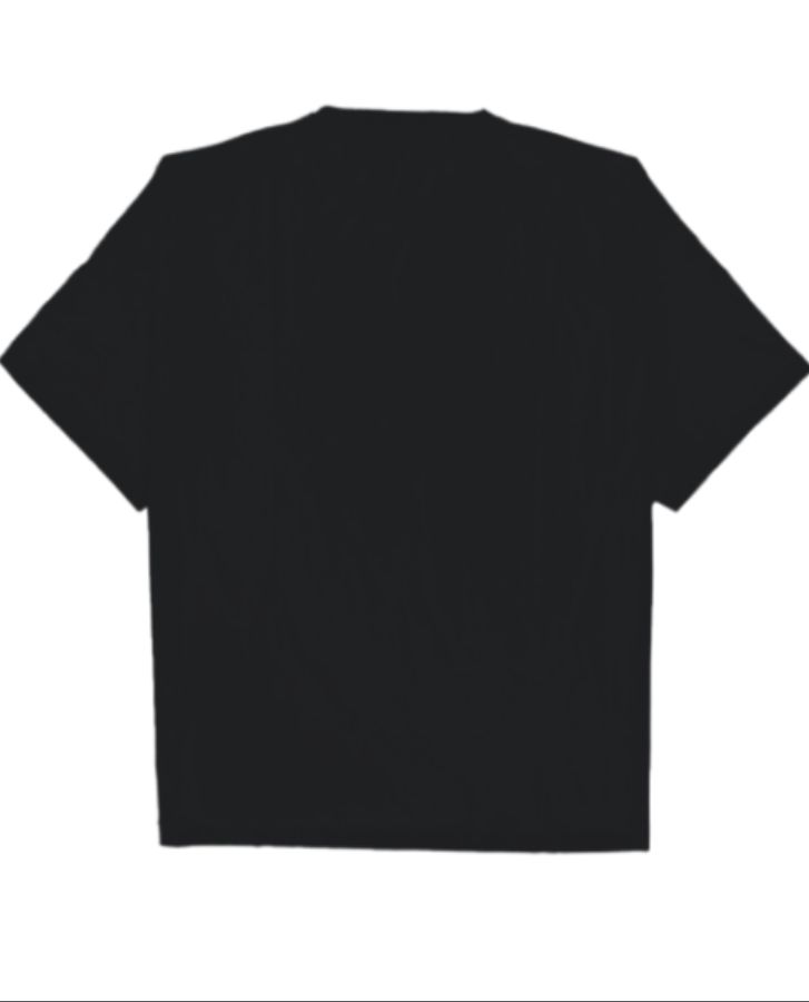 BLACK TRENDING OVERSIZED T-SHIRT - Front