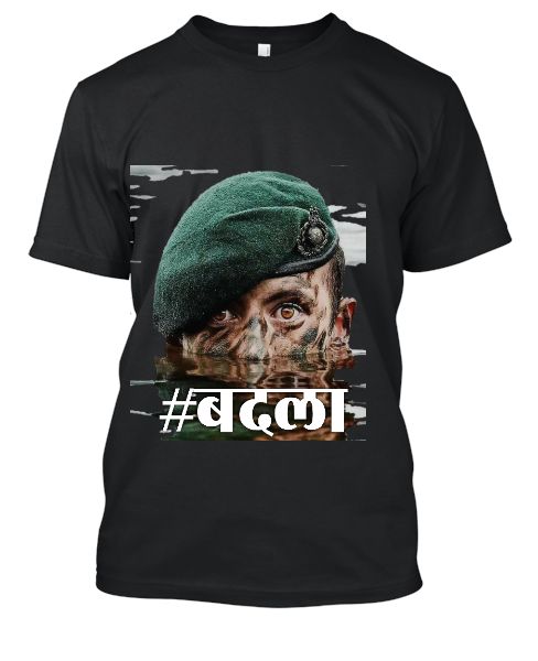 #Badlaa TShirts Pulwama Attack 2019 - Front