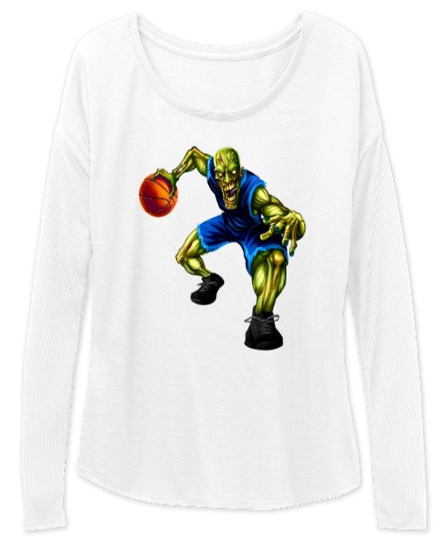 Basketball T-Shirt Women's Full Sleeve Tee - Front