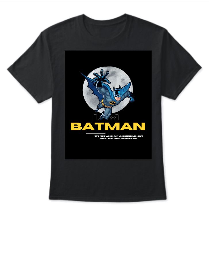Batman T-shirt with Quote - Front