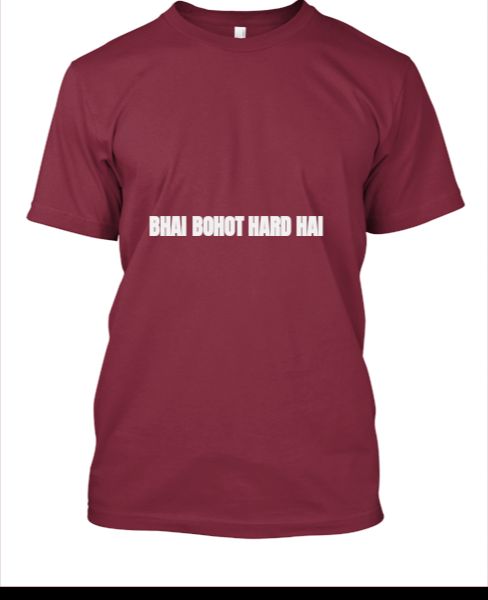 Bhai bohot hard hai Men t-shirt  - Front
