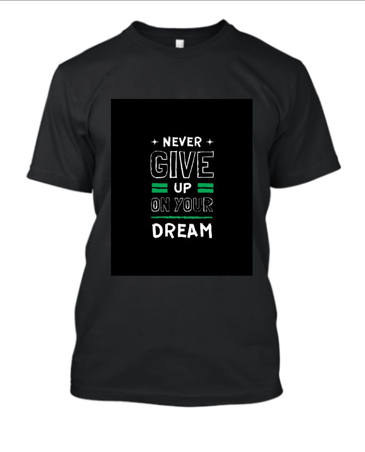 Black Brush Style Inispration T-shirt - Front