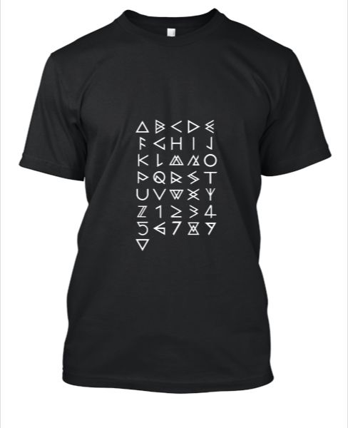 Black Letters Tee - Front