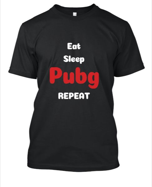 Black PUBG Tshirt Limited Edition - Front