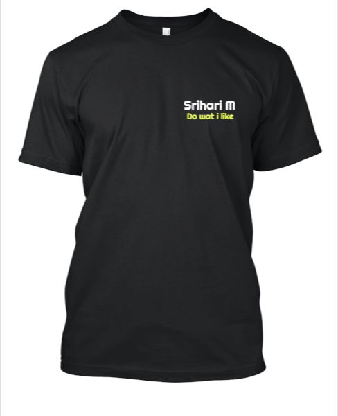 Black T-Shirt with 