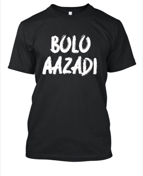 Bolo AazadiHalf Sleeve Desi Round Neck T-Shirt - Front