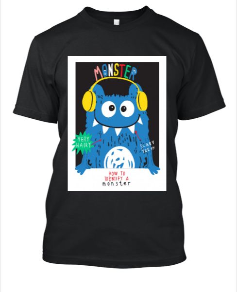 Cute Monster T- shirts - Front