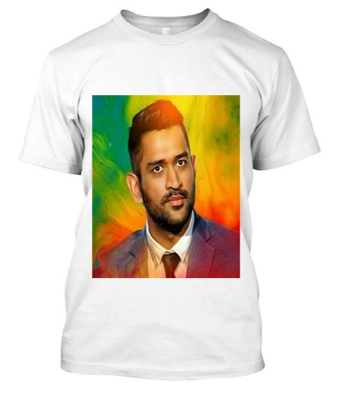 Dhoni -Captain cool pic printed T-Shirt - Front