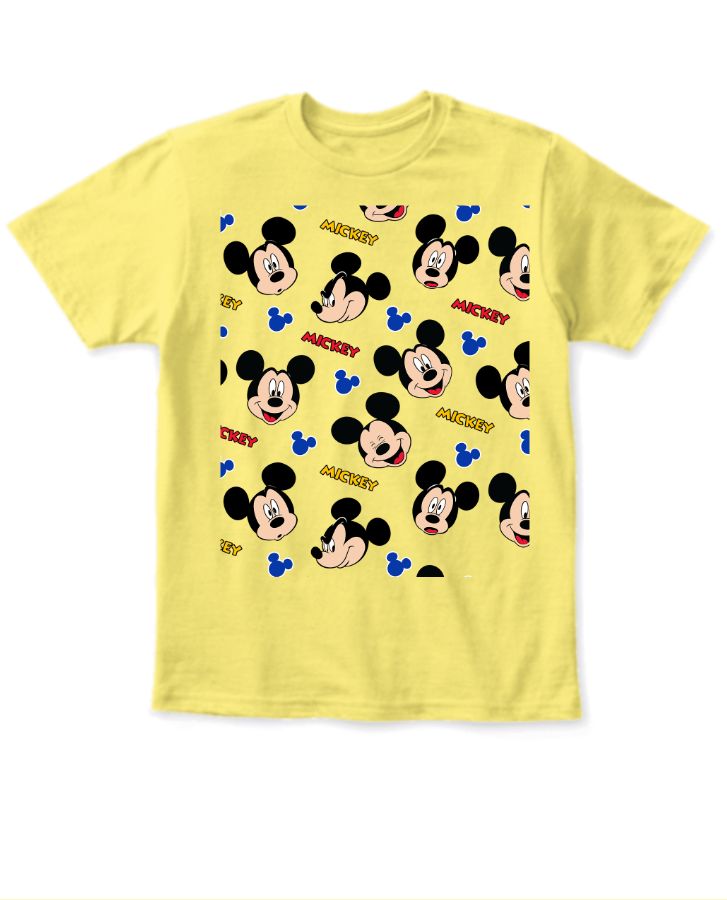 Disney print half sleeve t-shirt  - Front