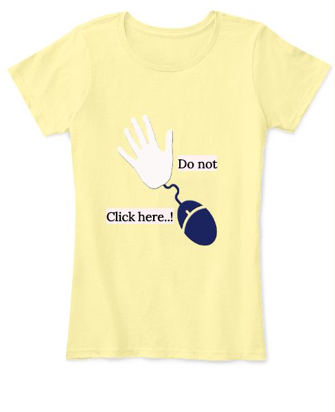 Do not click here ! T-shirt Art - Front