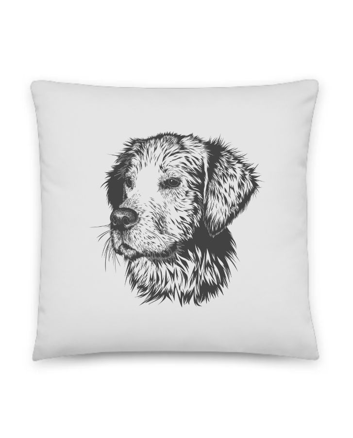 Dog on Pillow  - Front