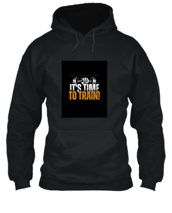 Elevate Your Fitness Journey: 'It's Time To Train' Black T-Shirt – Unleash Your Potential!
