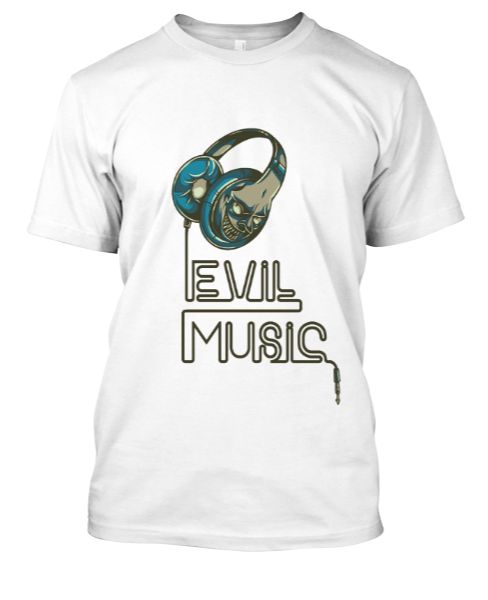 Evil Music T shirt - Front