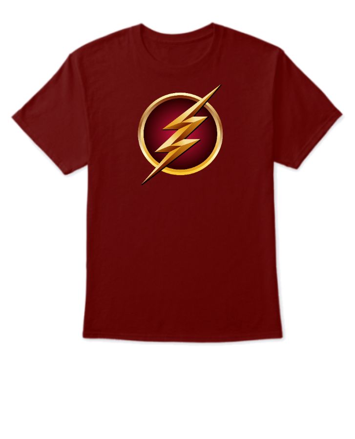 Flash Dual Printed Half Sleeve T-Shirt - Front