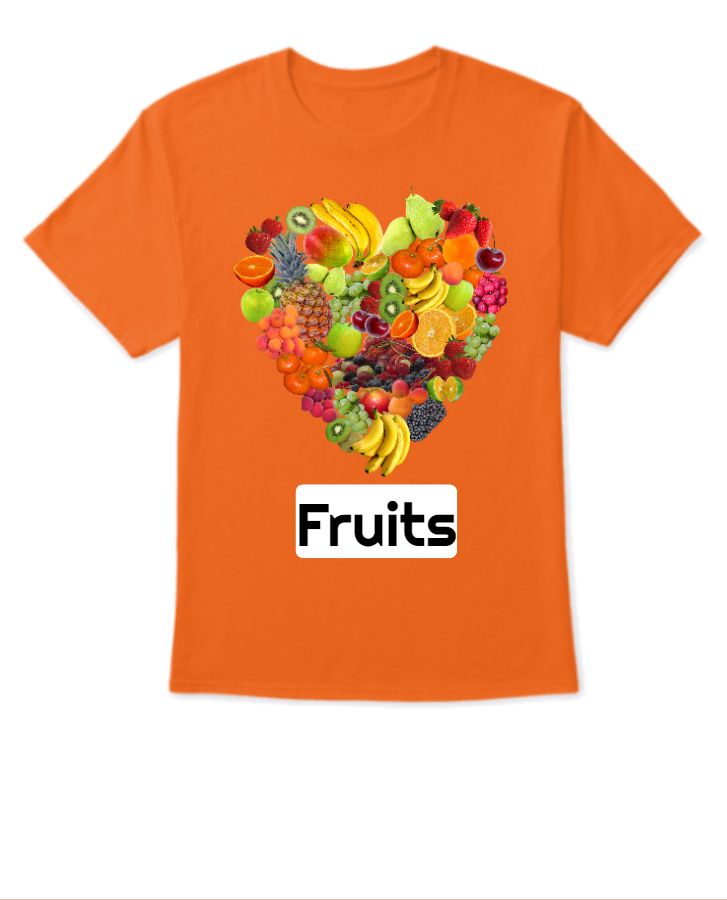 Fruits Heart Shape T-Shirt - Front