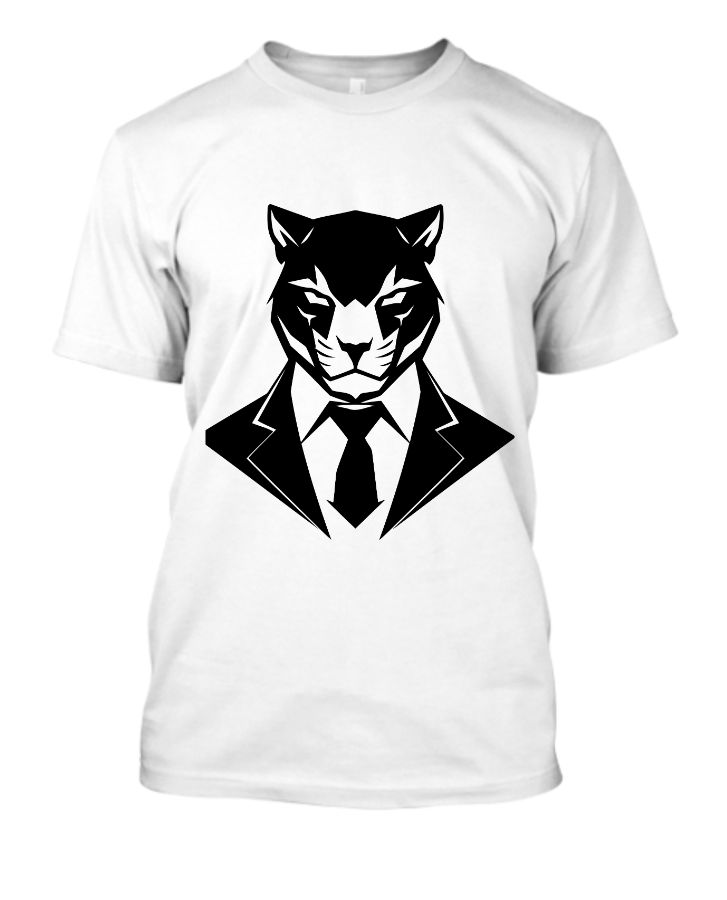 Full white t_shart plan printed in tredíng love  - Front