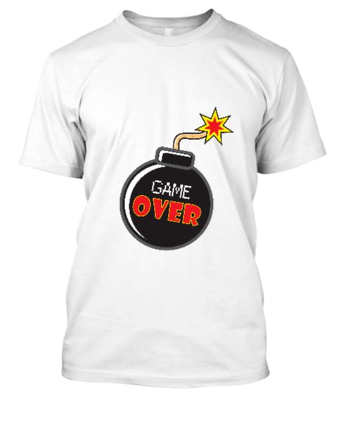 Game Over_Latest design T-shirts 2018(White,Grey, yellow, Meroon colors available) - Front