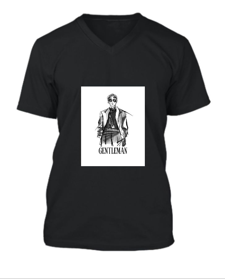 Gentleman Half Sleeve T-Shirt - Front