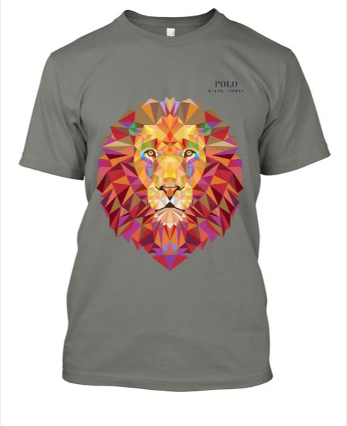 Geometry Lion of Polo T-shirt - Front