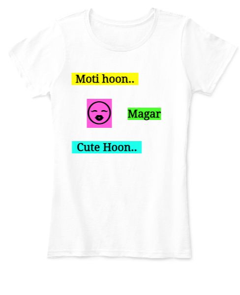 Girls Funny Tshirt Moti - Front
