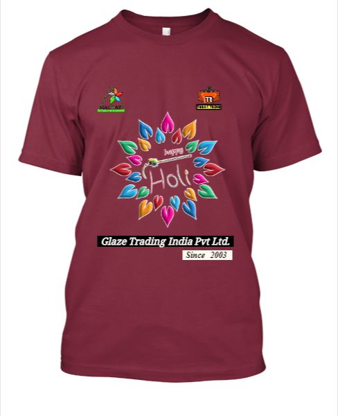 Glaze New Holi Design T-Shirt TodayTrend @499 - Front